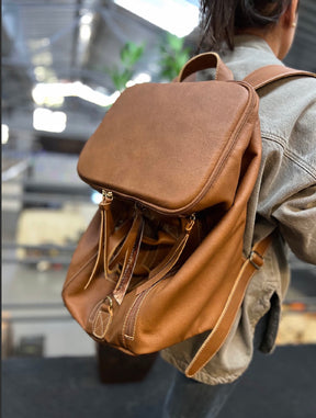 Mala/Mochila ATLAS em couro legítimo
