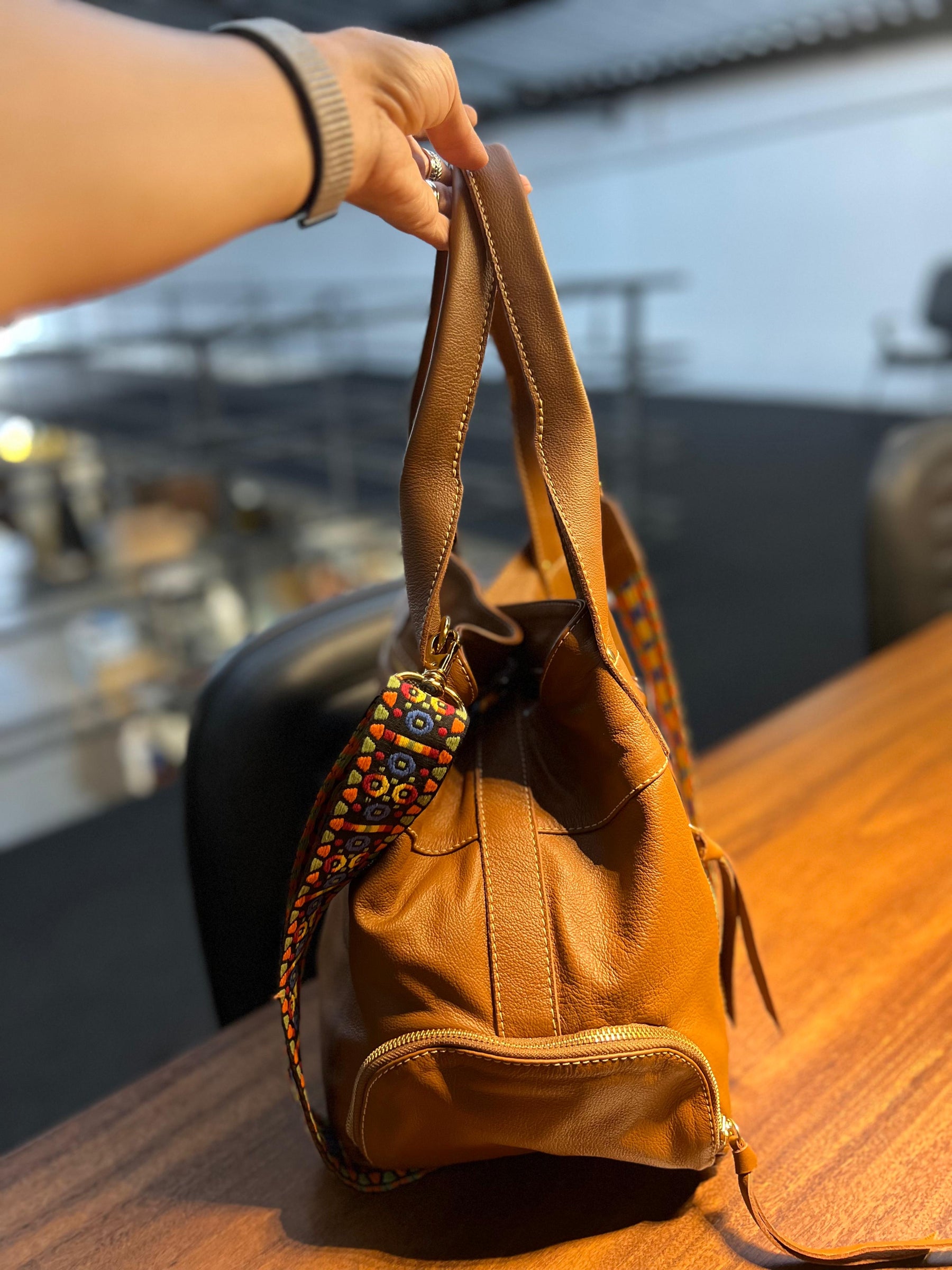 Bolsa MONTEVIDÉO em couro legítimo