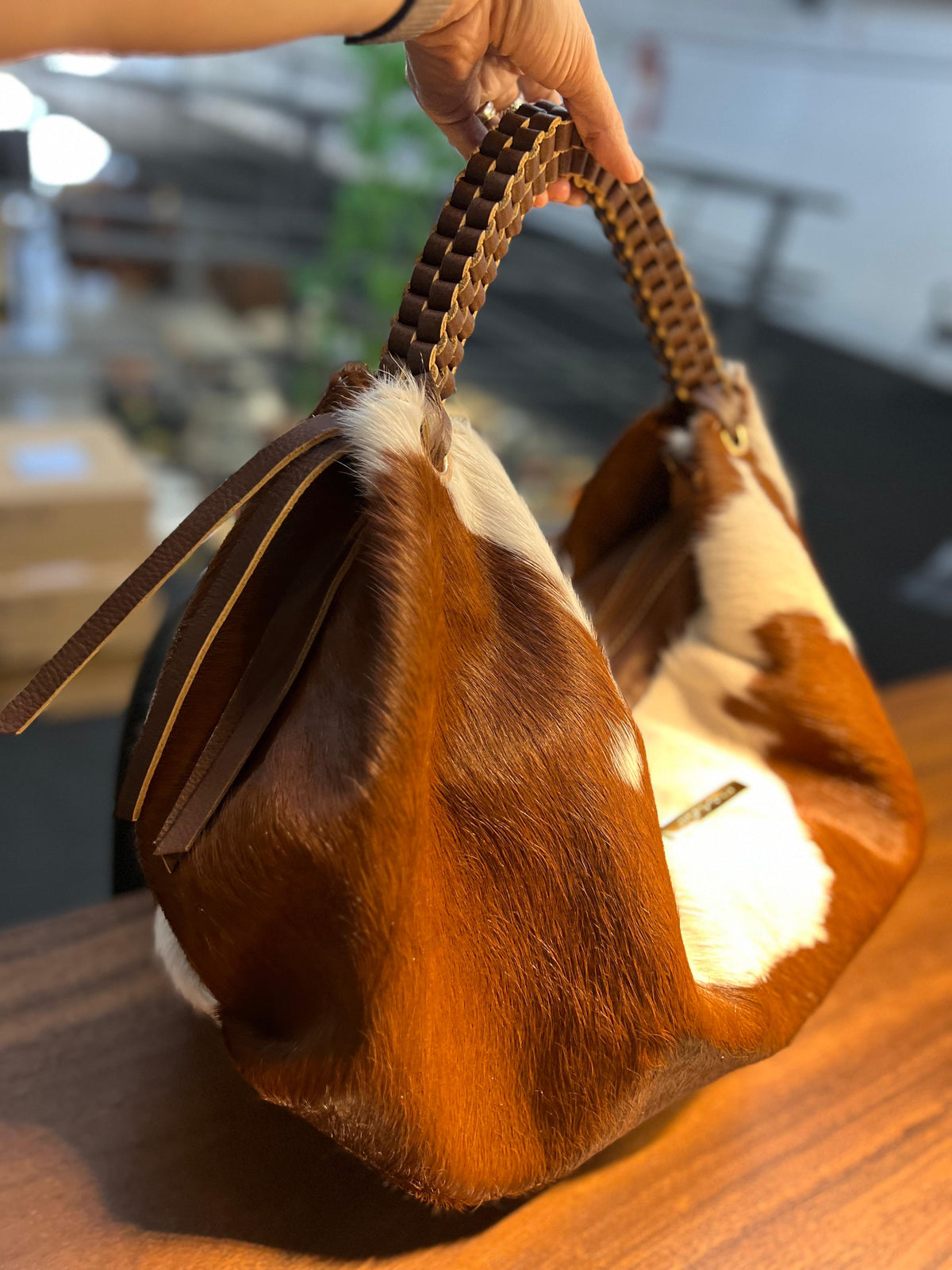 Bolsa MORGANA em couro legítimo