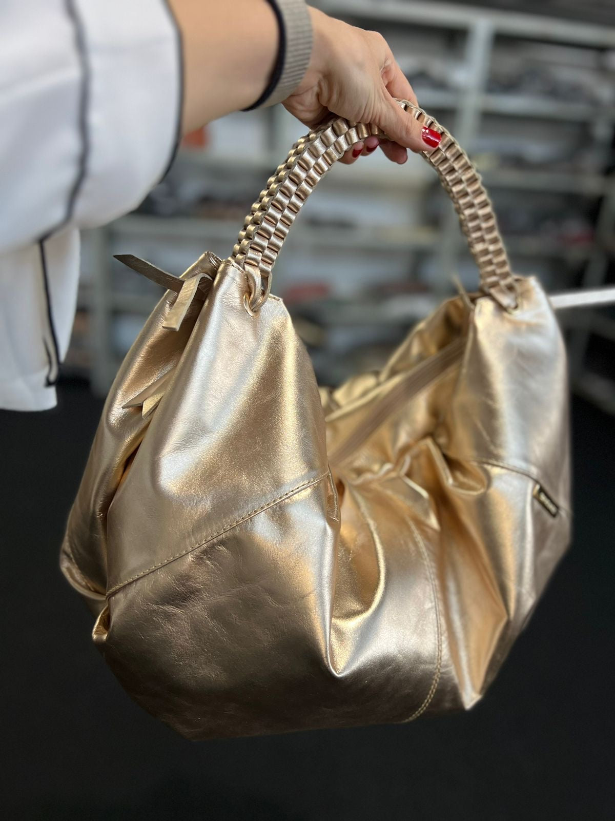 Bolsa MORGANA em couro legítimo