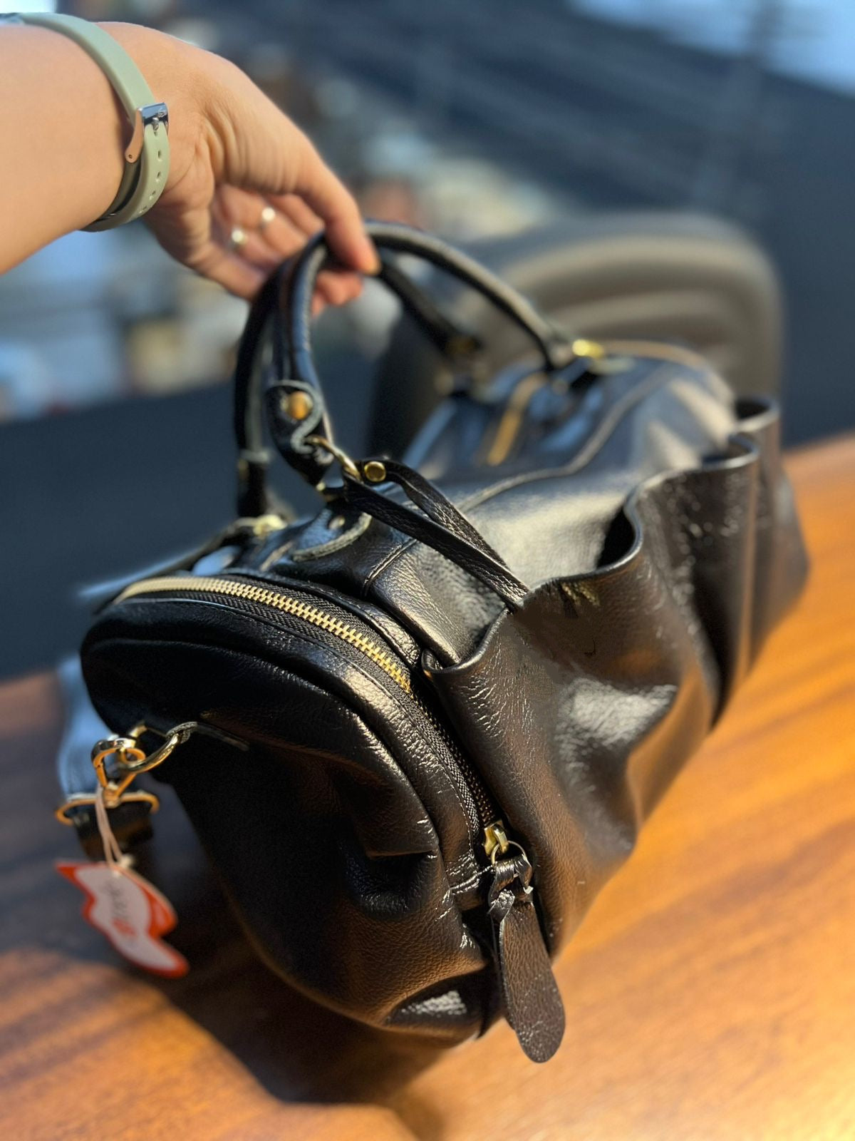 Bolsa DINAMARCA em couro legítimo