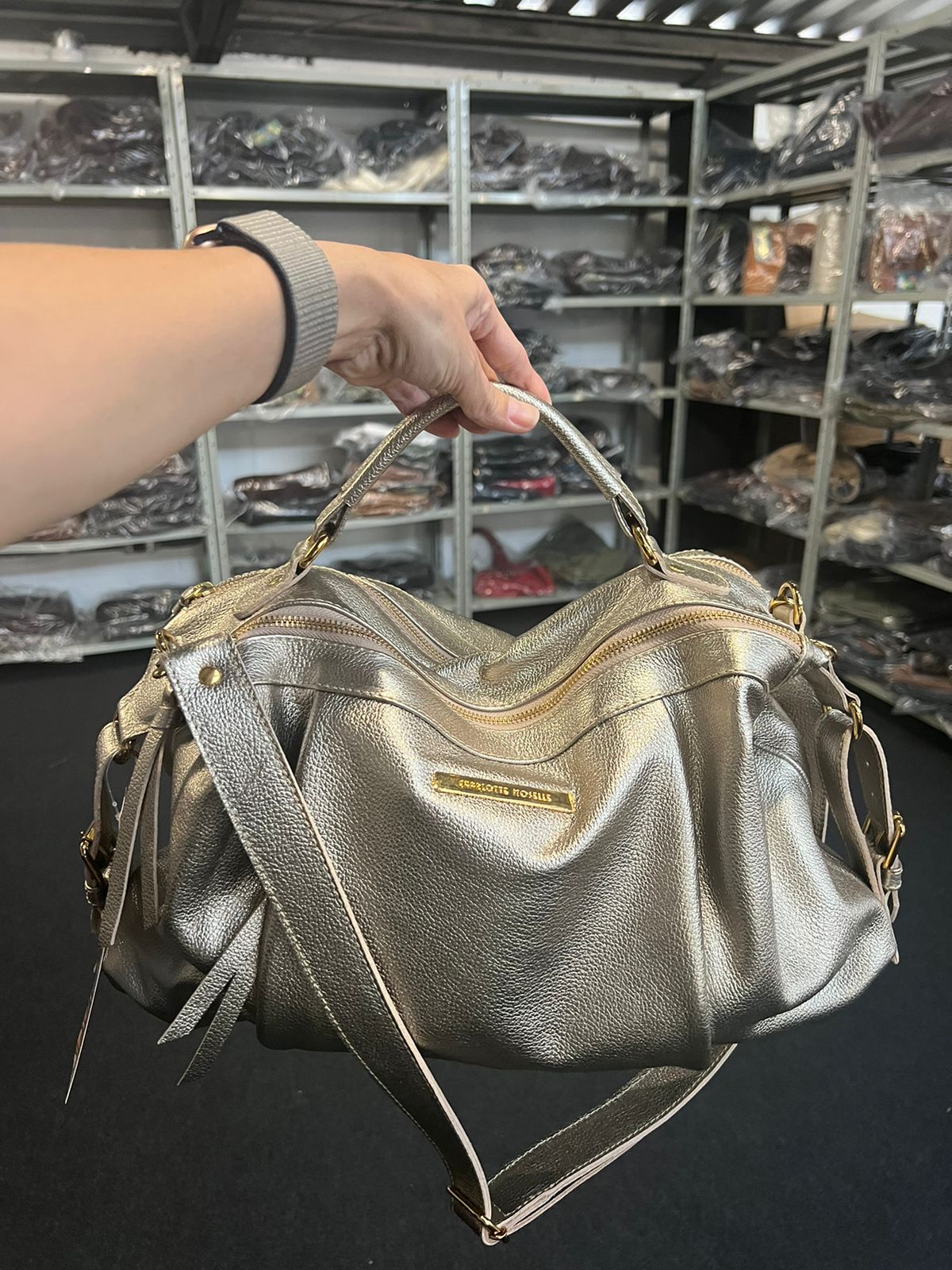 Bolsa LUXEMBURGO em couro legítimo