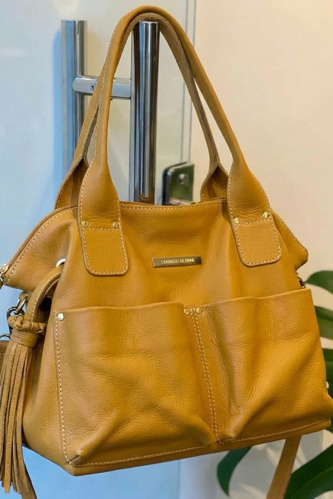 Bolsa IBIZA em couro legítimo