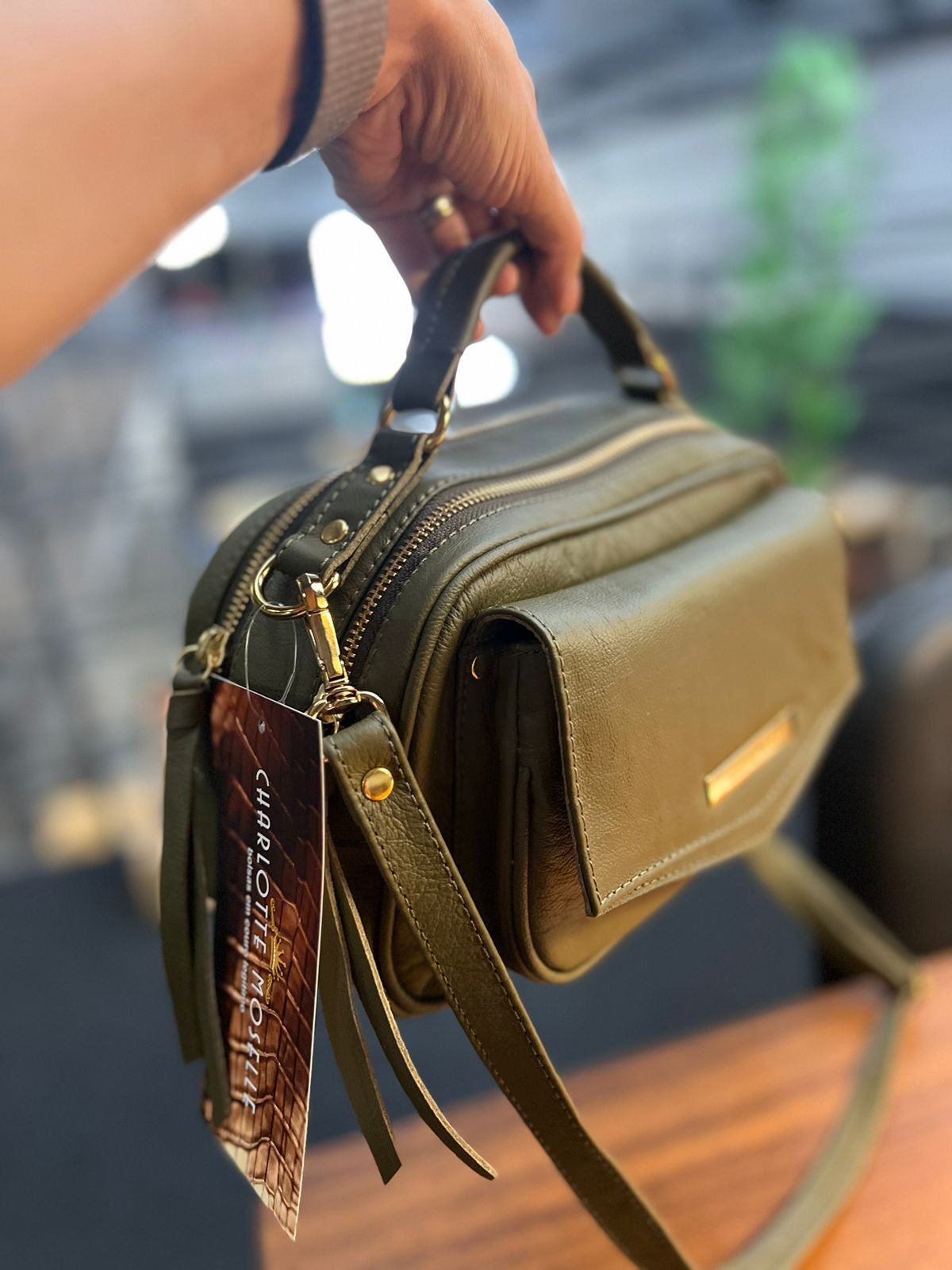 Bolsa MÔNACO em couro legítimo