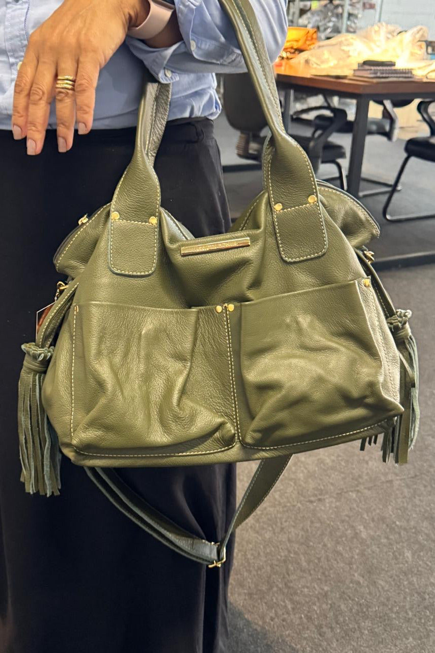 Bolsa IBIZA em couro legítimo