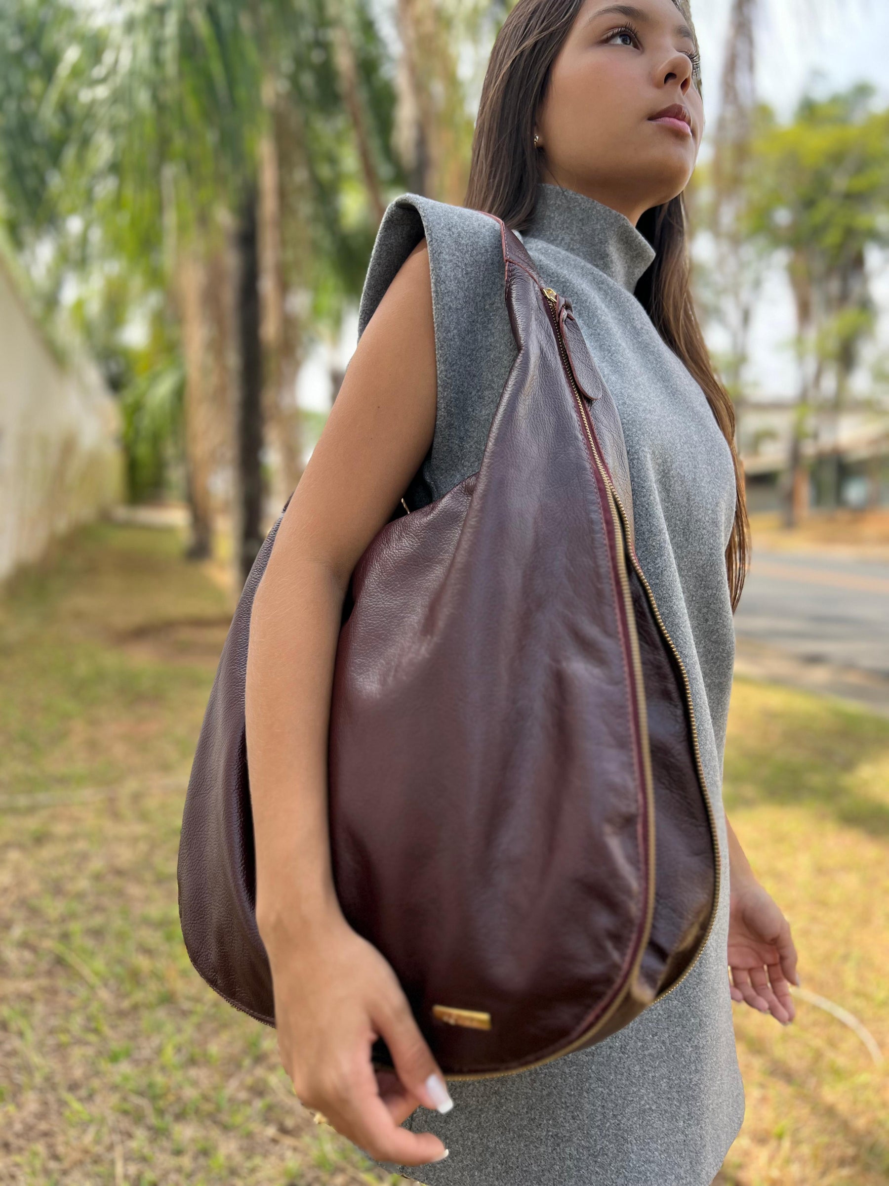 Bolsa BANGKOK em couro legítimo