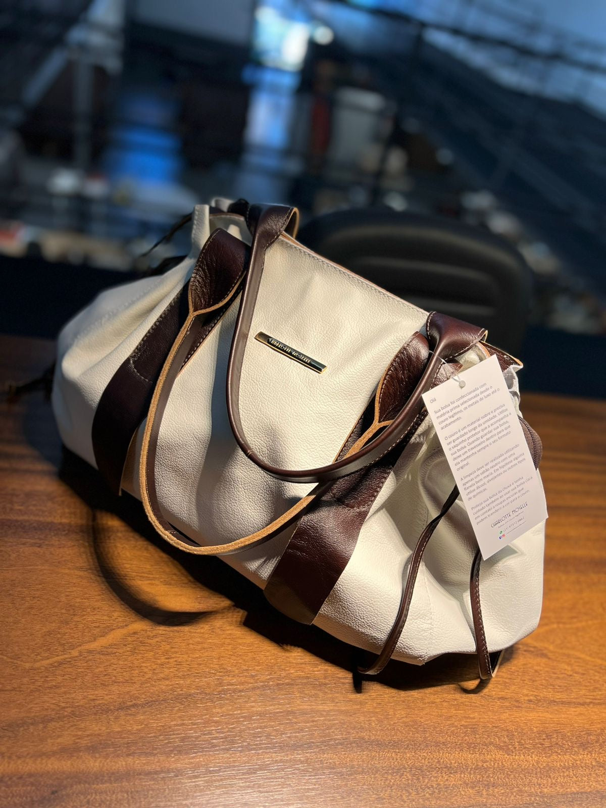 Bolsa SANTORINI em couro legítimo