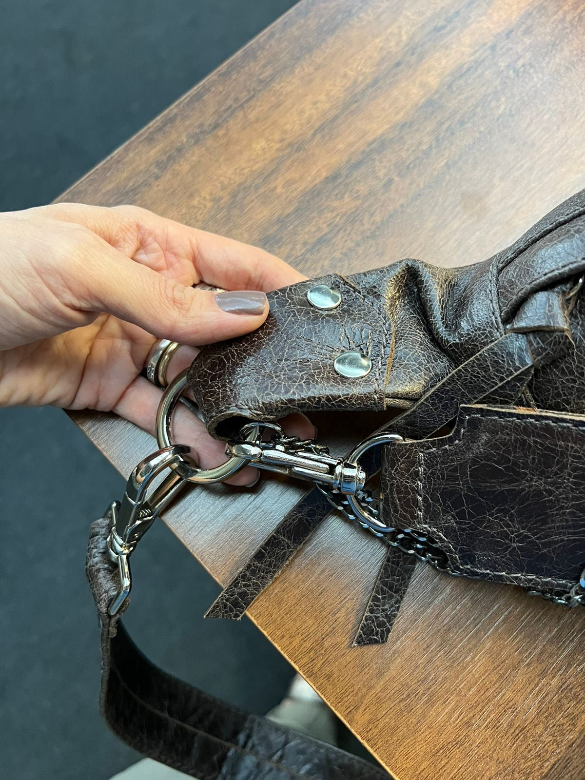 Bolsa IPANEMA em couro legítimo