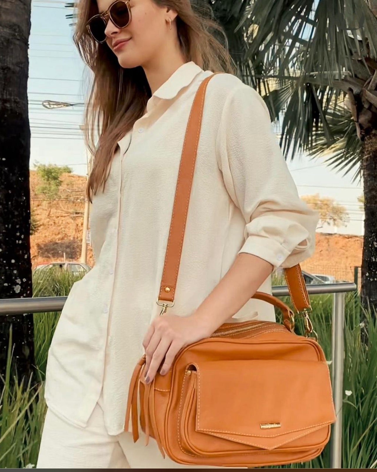 Bolsa MÔNACO em couro legítimo