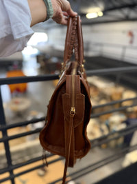 Bolsa SPALLA (inspiração Balenciagga) em couro legítimo