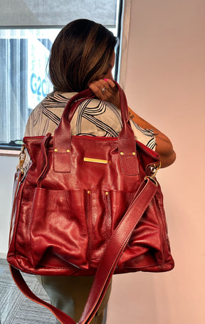 Bolsa VALÊNCIA  em couro legítimo