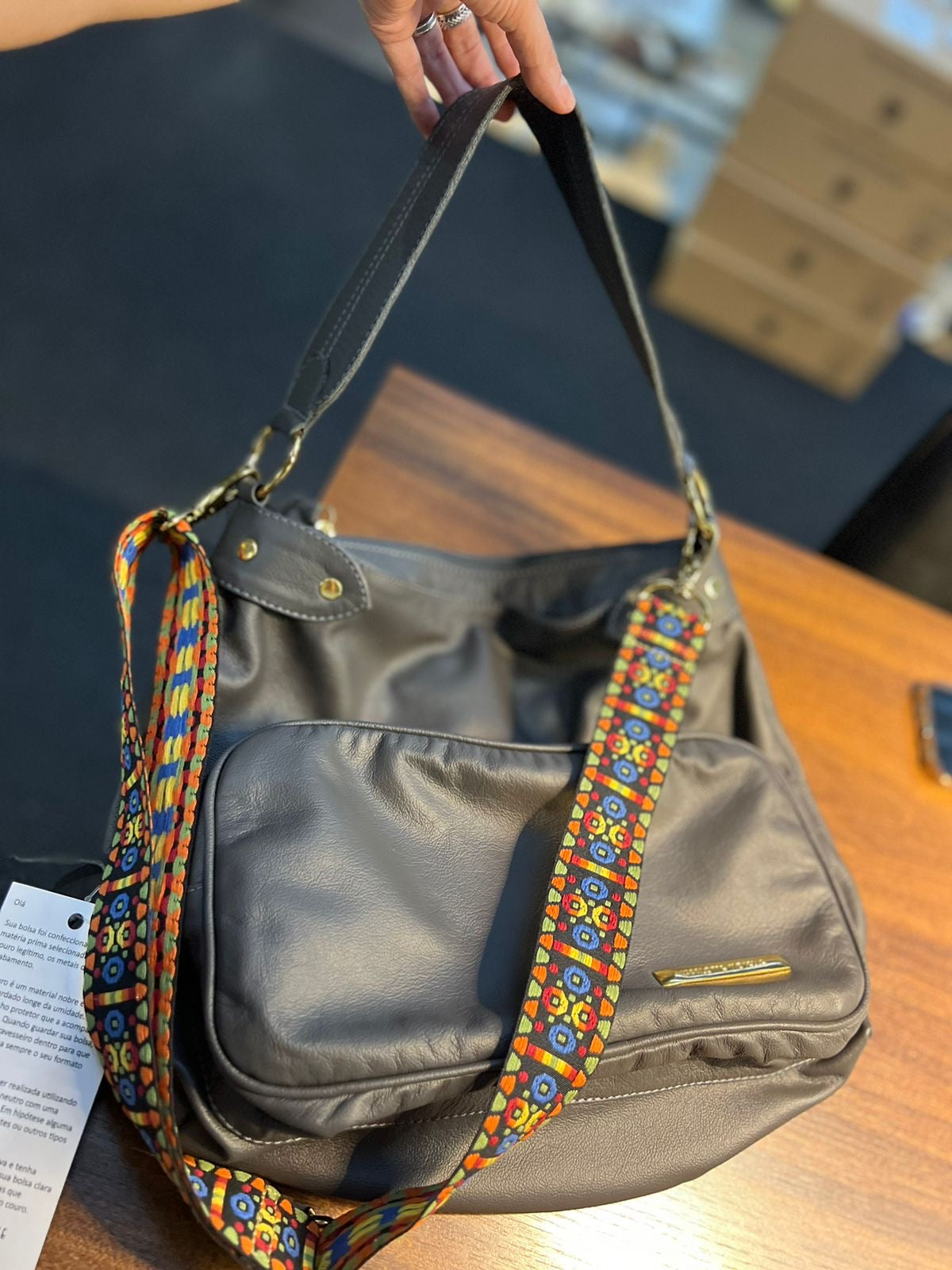 Bolsa AUSTRÁLIA em couro legítimo