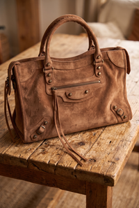 Bolsa SPALLA (inspiração Balenciagga) em couro legítimo