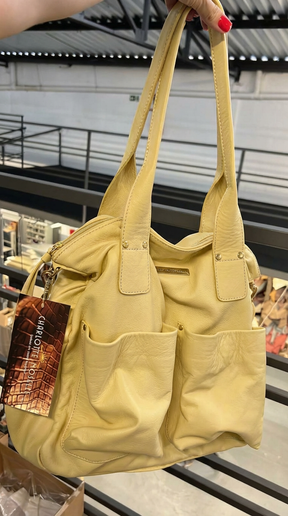 Bolsa VALÊNCIA  em couro legítimo