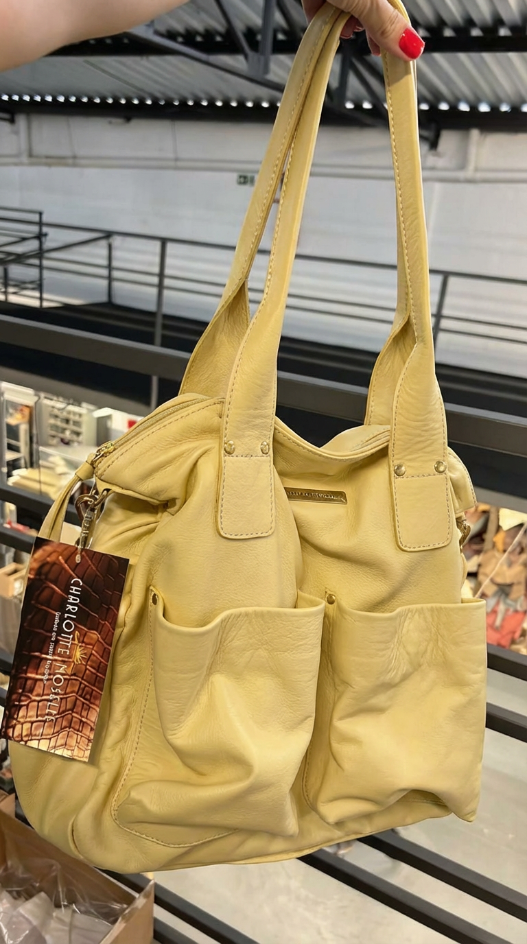 Bolsa VALÊNCIA  em couro legítimo