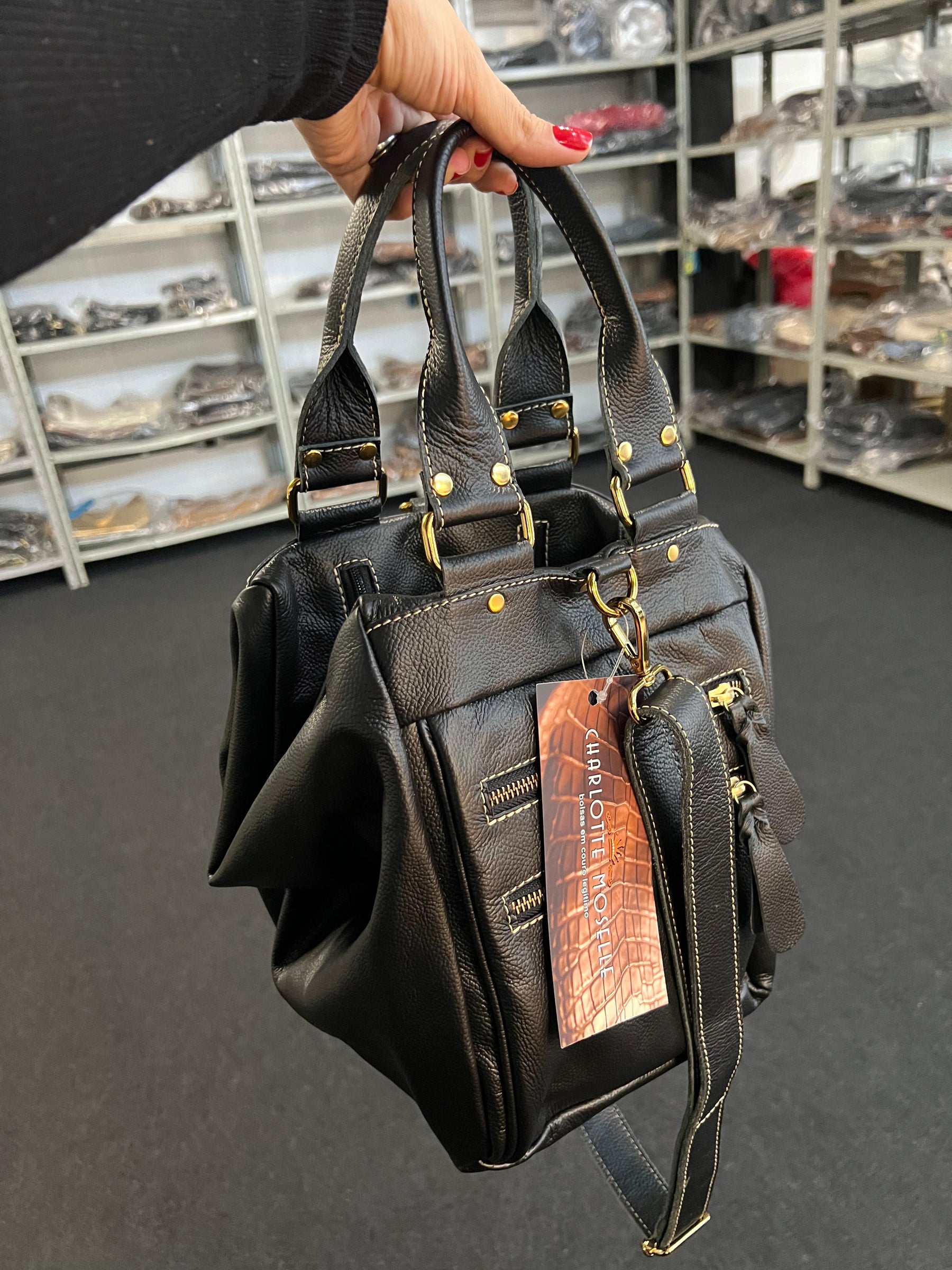 Bolsa NOVA YORK em couro legítimo