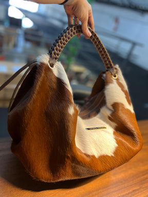 Bolsa MORGANA em couro legítimo