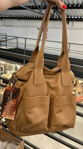 Bolsa VALÊNCIA  em couro legítimo