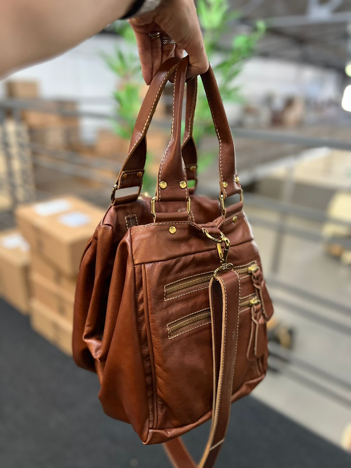 Bolsa NOVA YORK em couro legítimo