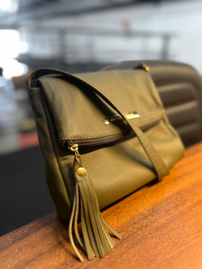 Bolsa ATENAS em couro legítimo