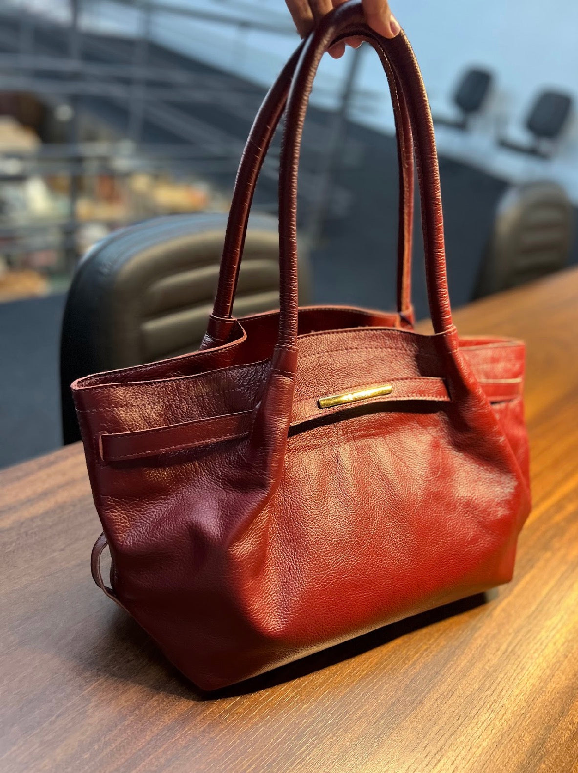 LANÇAMENTO! Bolsa BONATA em couro legítimo