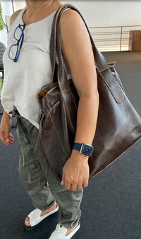 Bolsa SANTORINI em couro legítimo