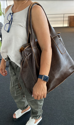 Bolsa SANTORINI em couro legítimo