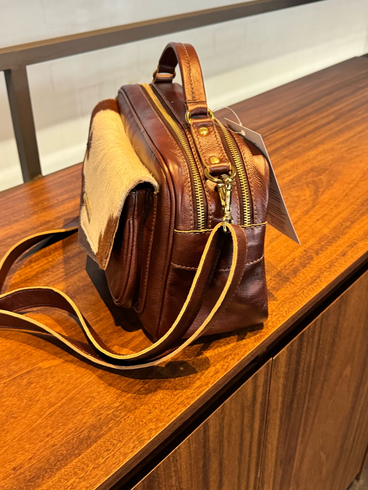 Bolsa MÔNACO em couro legítimo
