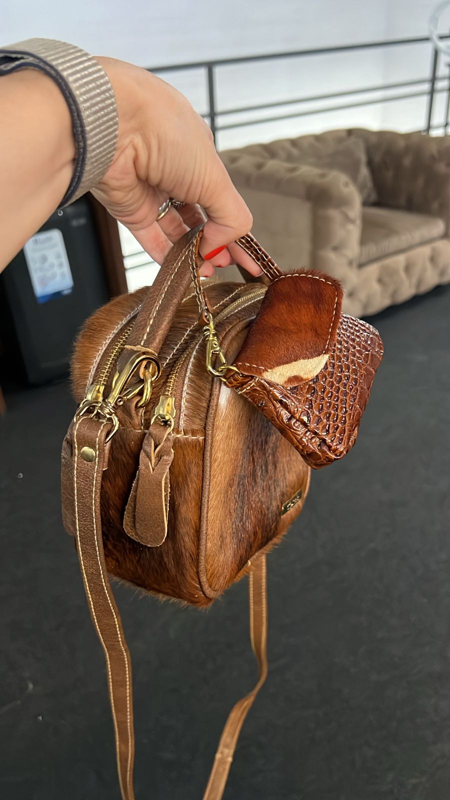 Bolsa CANCUN em couro legítimo