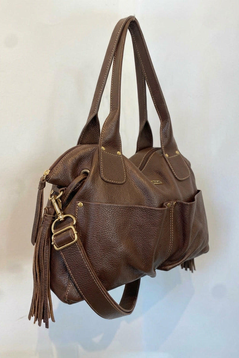 Bolsa IBIZA em couro legítimo