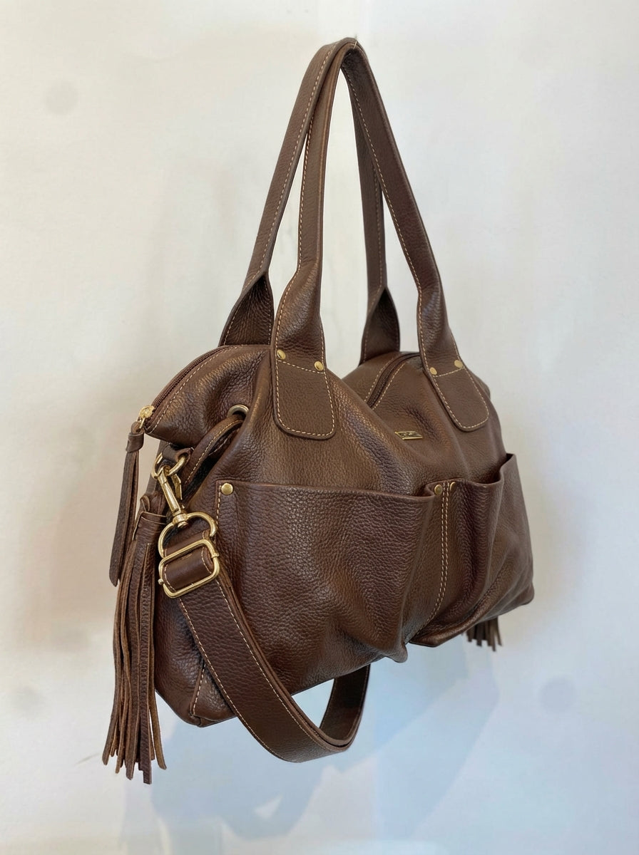 Bolsa IBIZA em couro legítimo