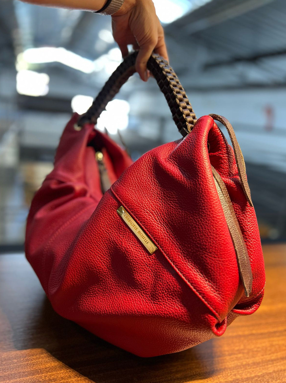Bolsa MORGANA em couro legítimo