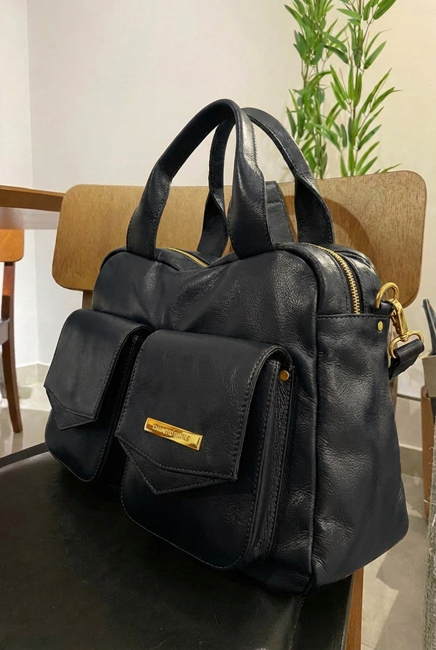 Bolsa COPENHAGEN em couro legítimo