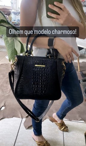 Bolsa MALDIVAS em couro legítimo