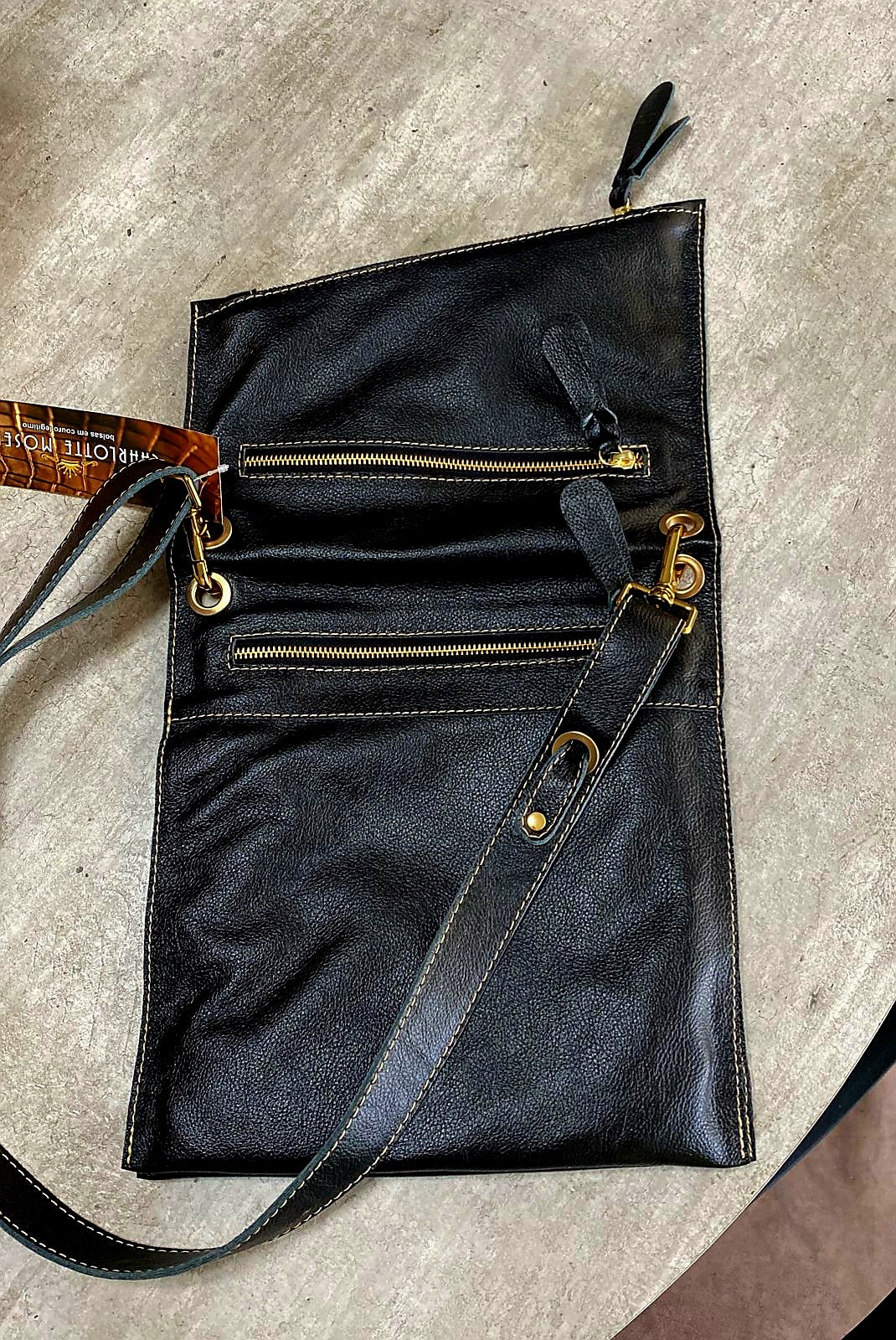 Bolsa DIJON em couro legítimo