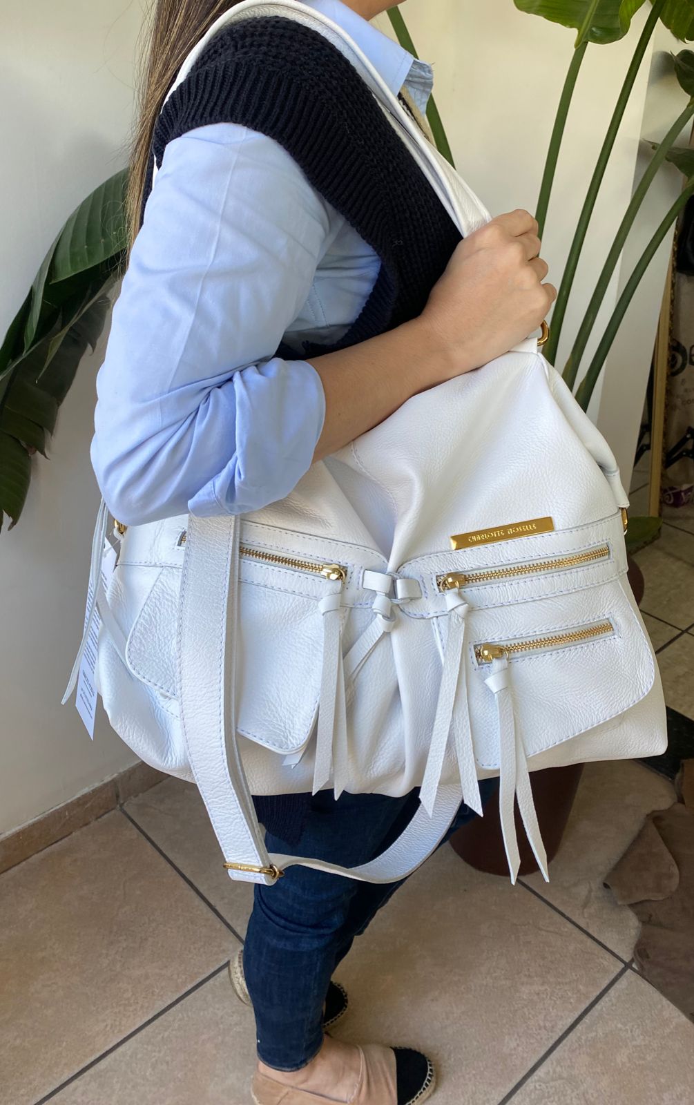 Bolsa ESPANHA em couro legítimo