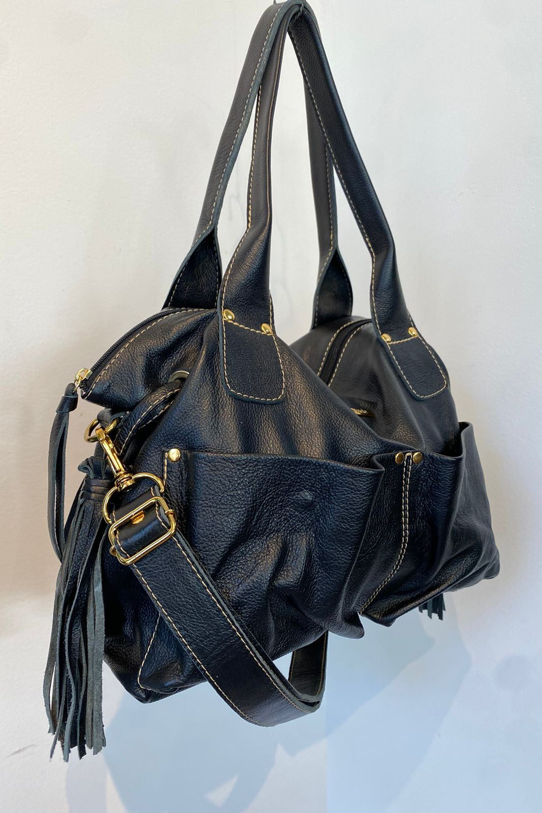 Bolsa IBIZA em couro legítimo