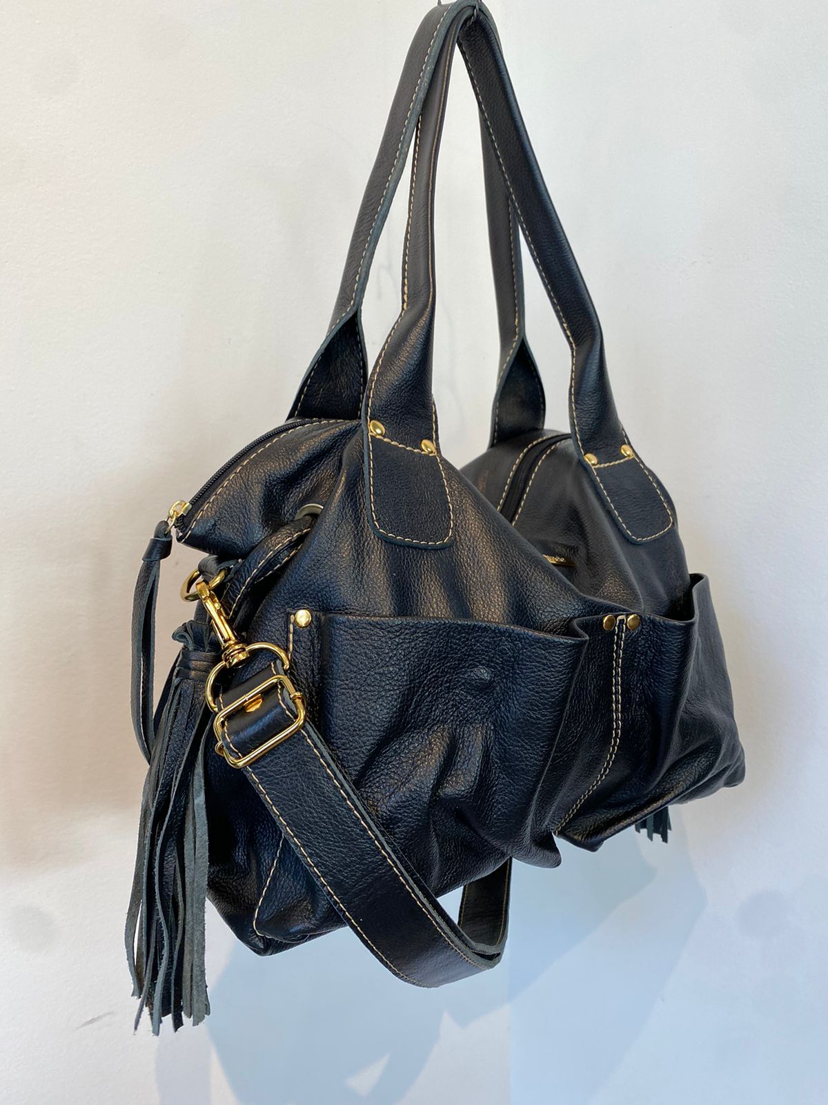 Bolsa IBIZA em couro legítimo