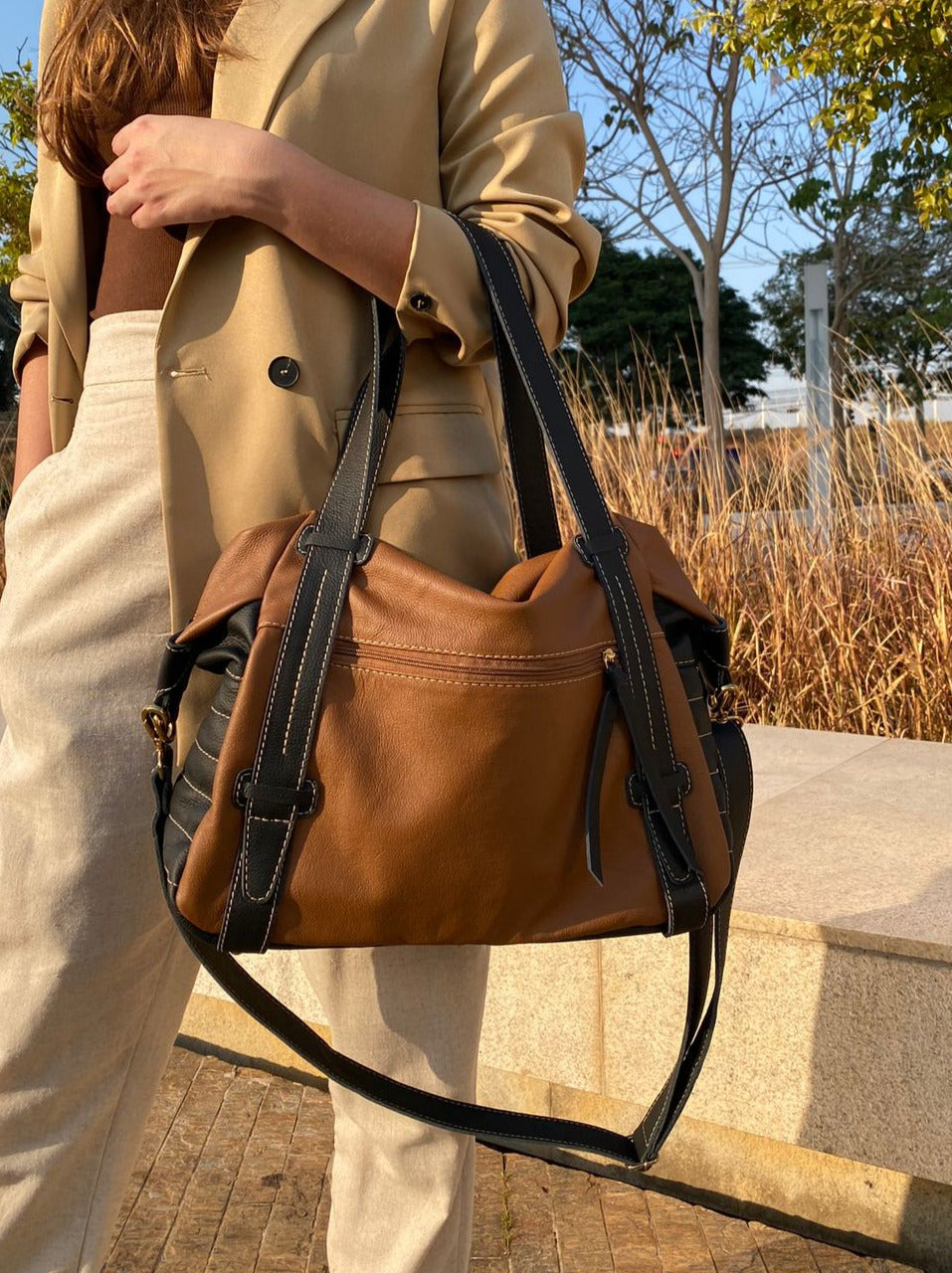 Bolsa JAPÃO em couro legítimo