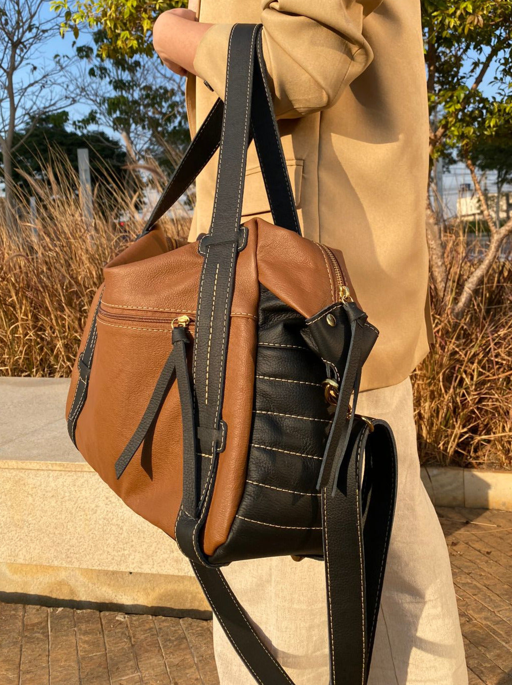 Bolsa JAPÃO em couro legítimo