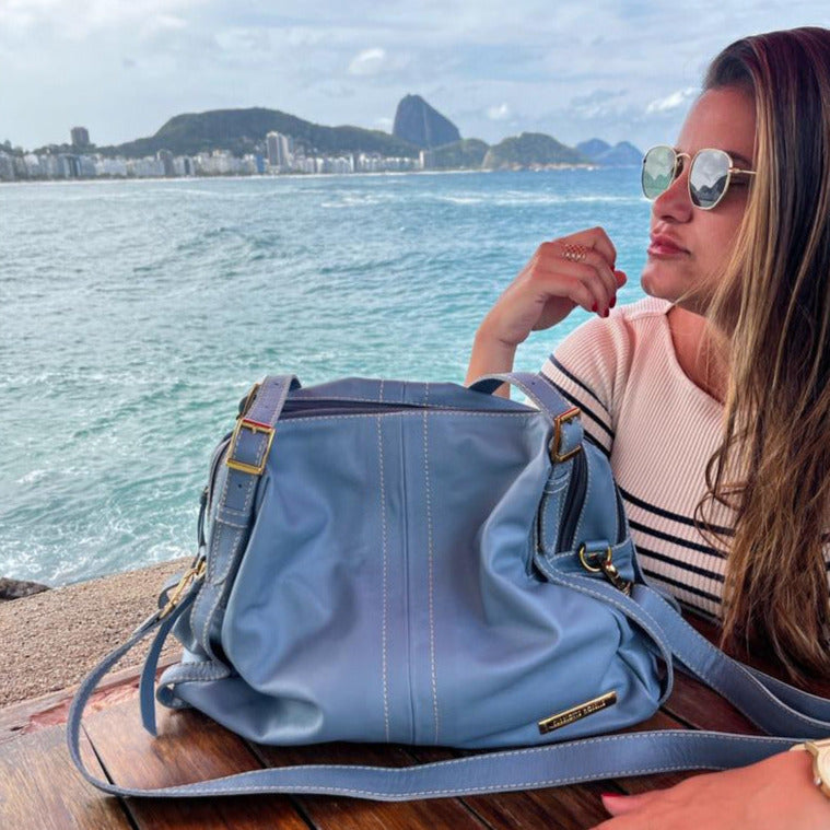 Bolsa NORUEGA em couro Legítimo