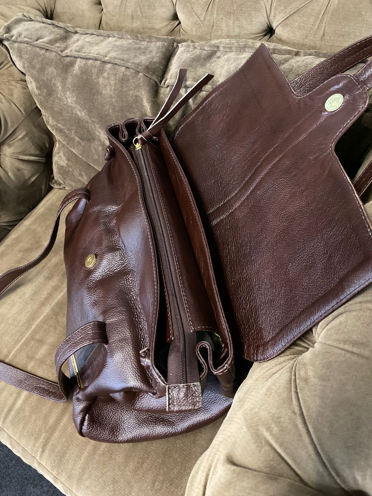 Bolsa CHILE em couro legítimo