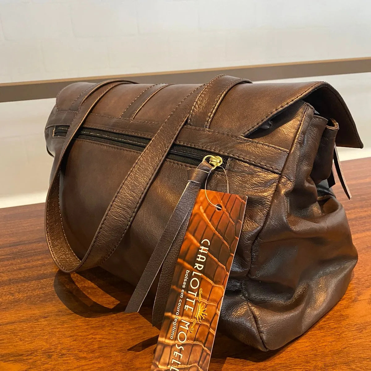 Bolsa CHILE em couro legítimo