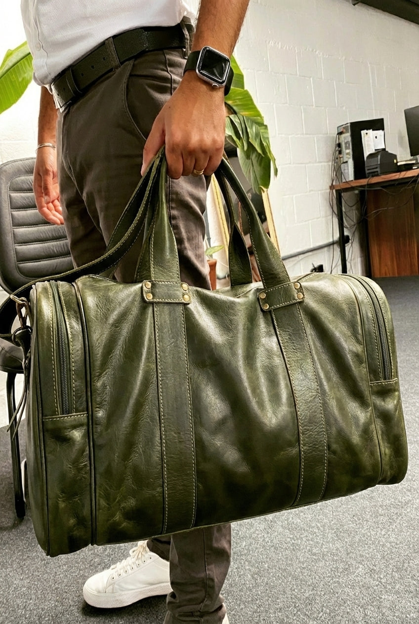 Mala HELSINK em couro legítimo