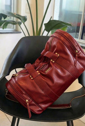 Mala HELSINK em couro legítimo