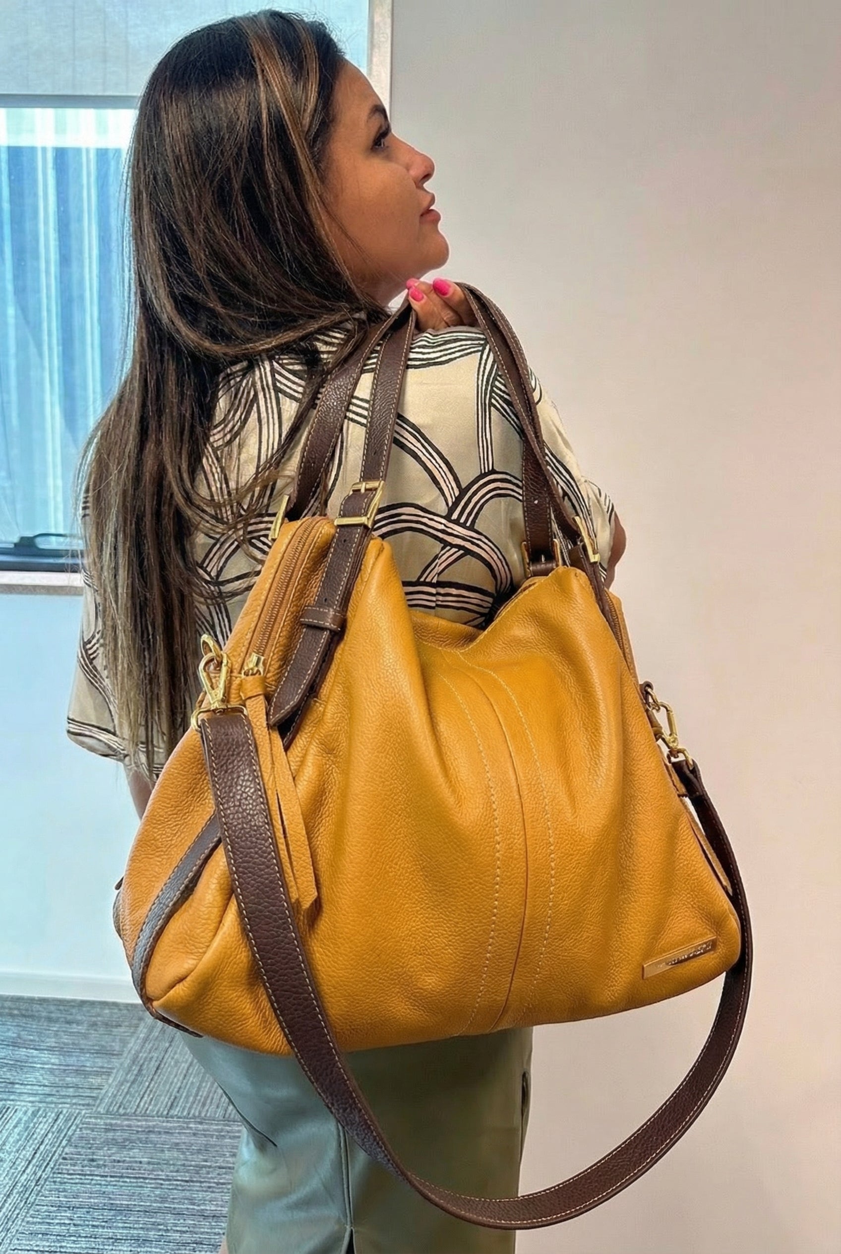 Bolsa NORUEGA em couro Legítimo