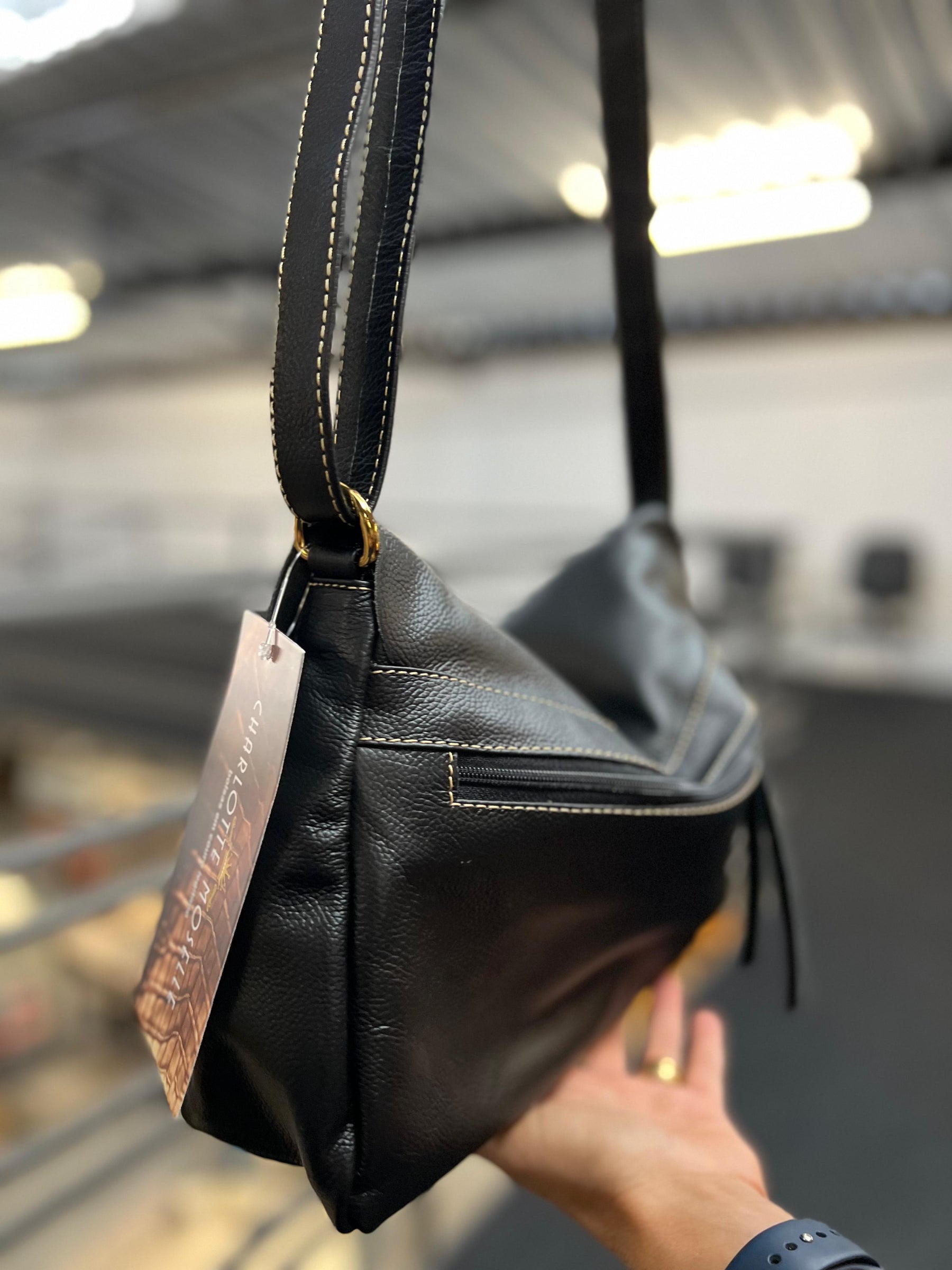 Bolsa CARTEIRO LIVERPOOL em couro legítimo