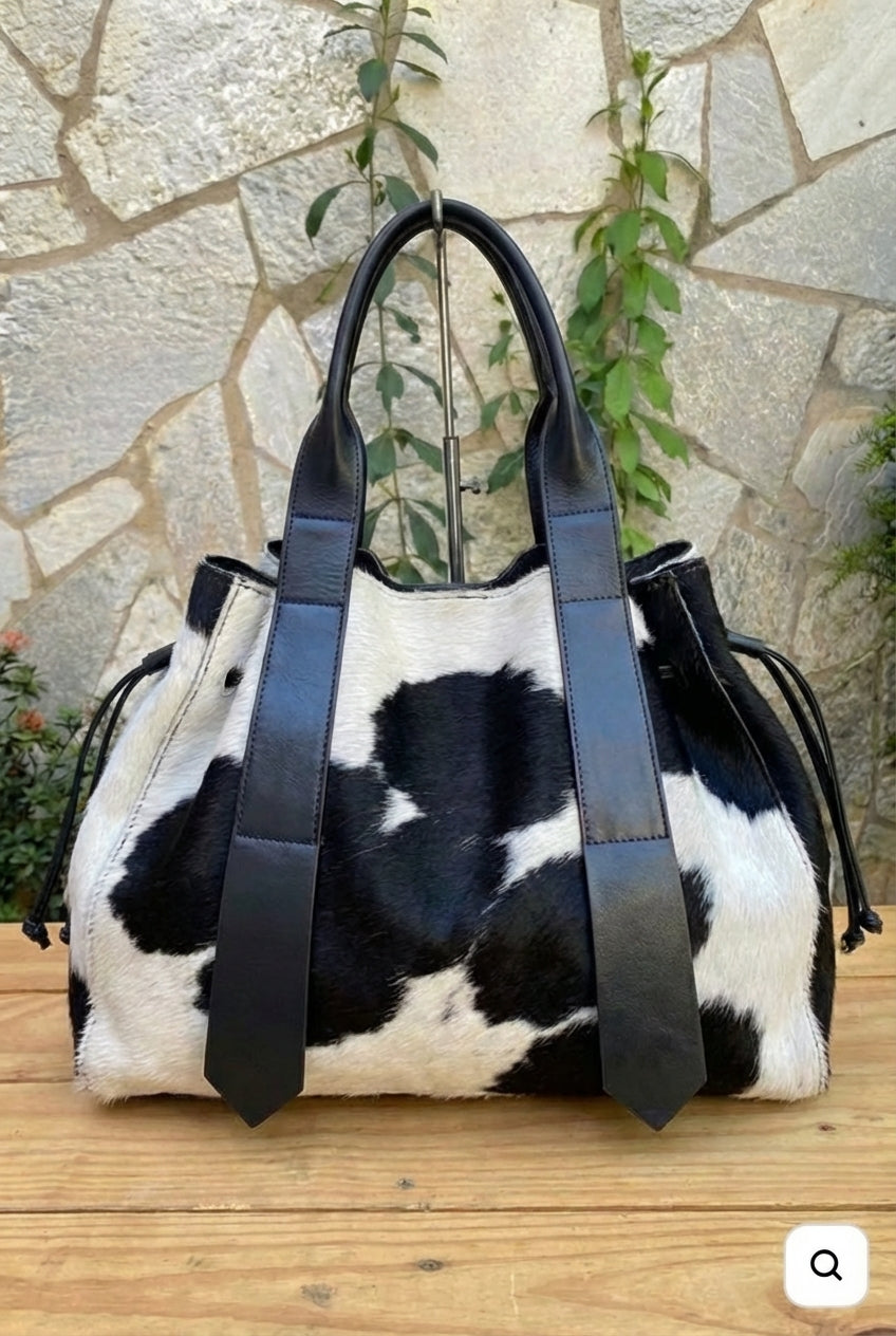 Bolsa SANTORINI em couro legítimo