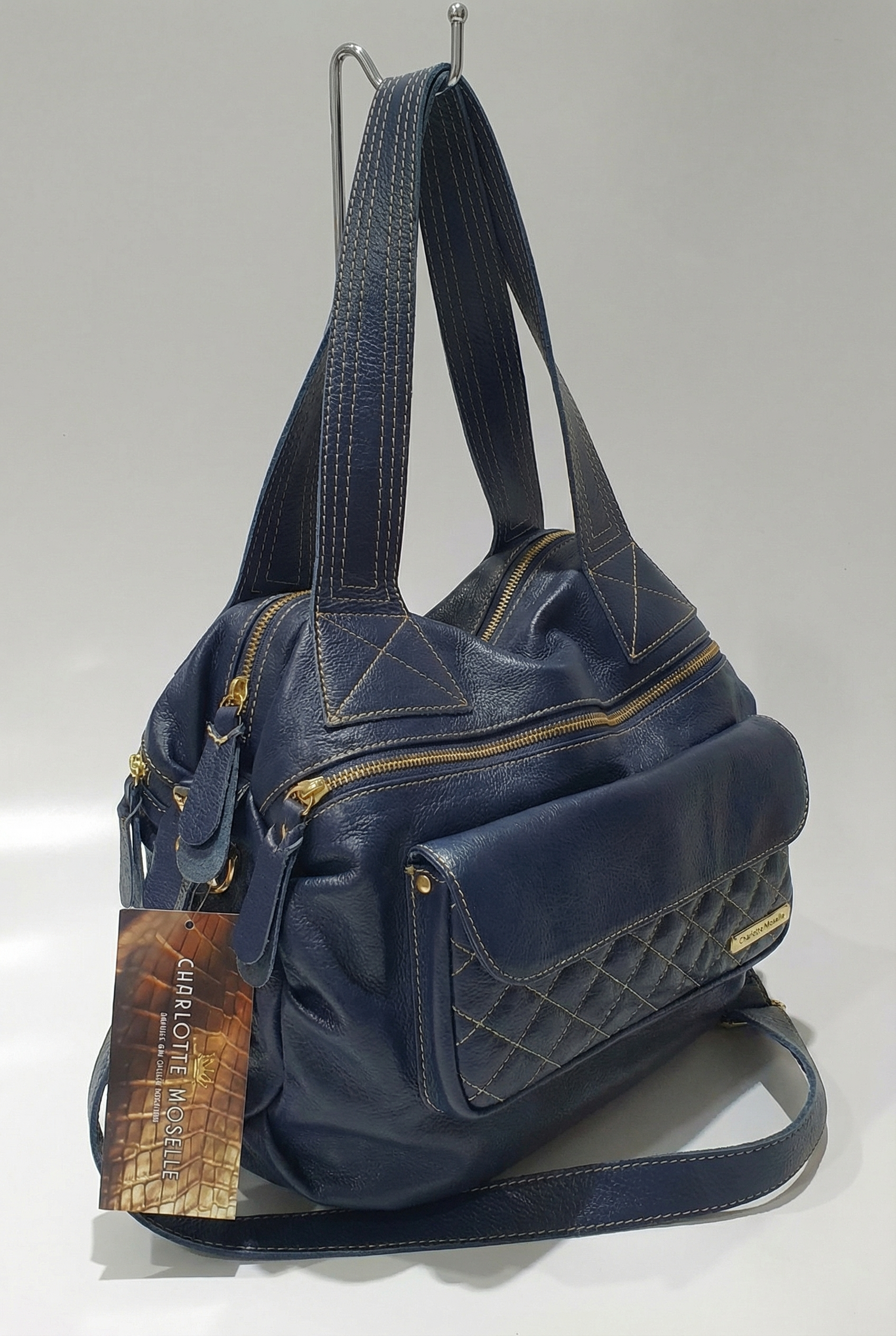 Bolsa BAHAMAS em couro legítimo
