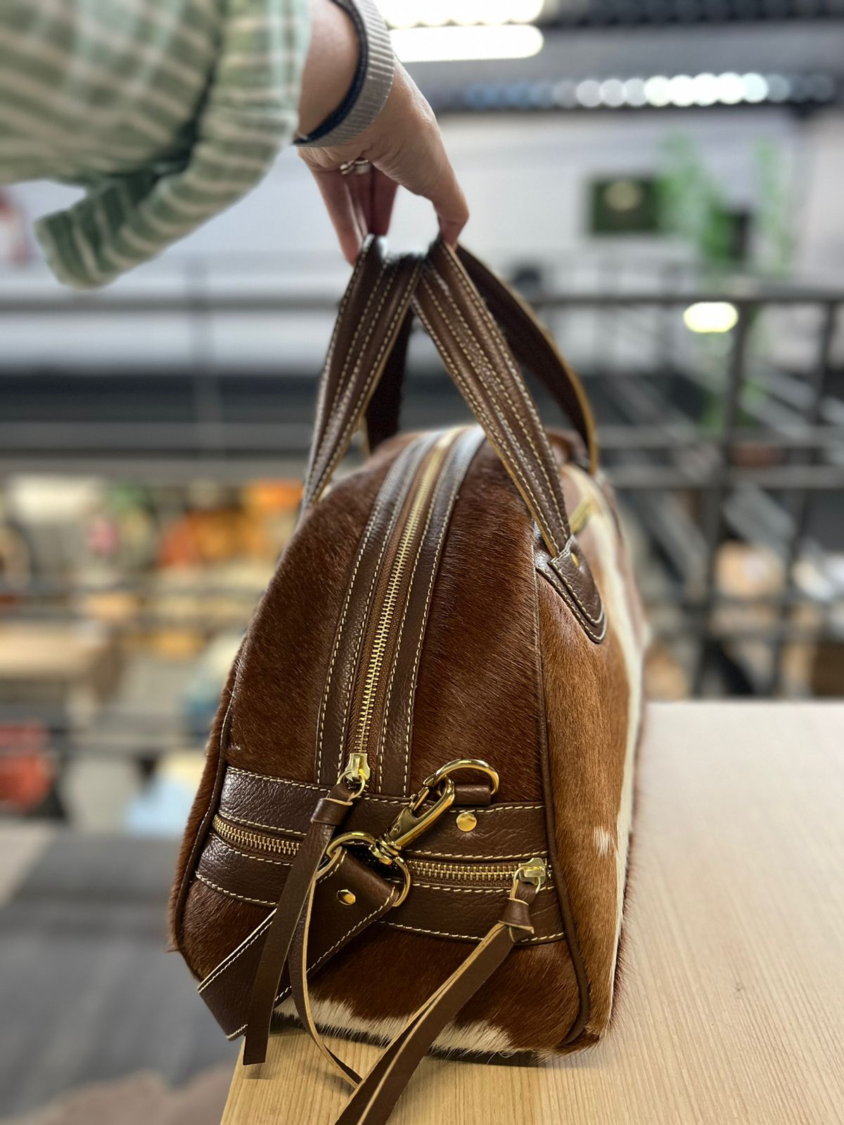 Bolsa ROTERDÃ em couro legítimo